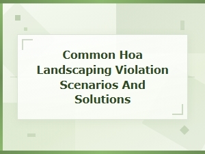 Common Hoa Landscaping Violations and How to Fix Them